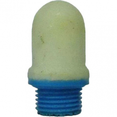 Silenciador 1/8 - em plástico branco Silenciador 1/8 - em plástico branco