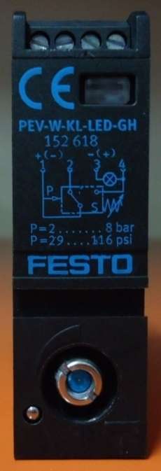 Pressostato (modelo: PEV-W-KL-LED-GH)