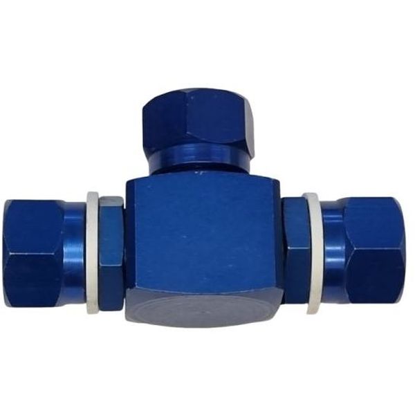 conector em T, conexão pneumática em T, distribuidor pneumático em alumínio, distribuidor para ar comprimido, conector em alumínio, T para ar comprimido