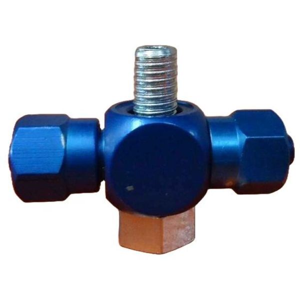 em alumínio anodizado azul