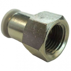 Conexão reta fêmea WERK SCHOTT PCF08G02 1/4X8 Conexão reta fêmea WERK SCHOTT PCF08G02 1/4X8
