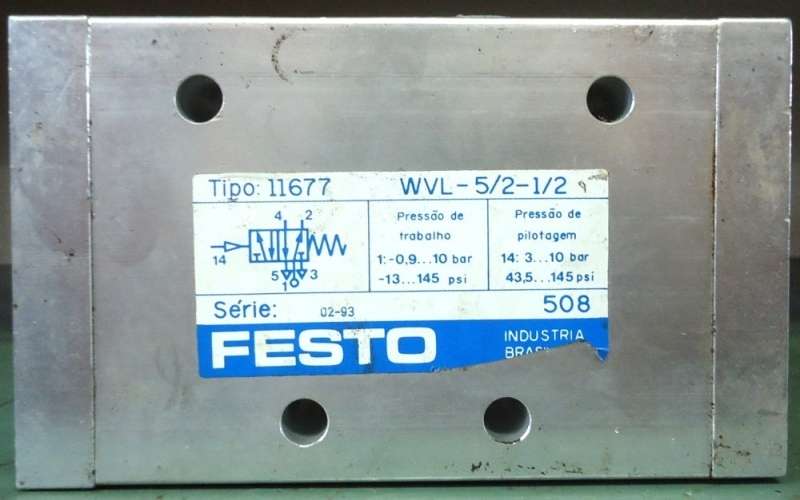 marca: FESTO <br/>modelo: WVL5212 11677 <br/>estado: usada