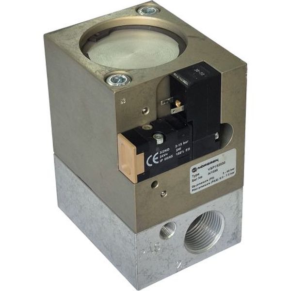 tensão 24V 2W, pressão de trabalho 3-40bar, pressão de pilotagem 5,0~7,0bar