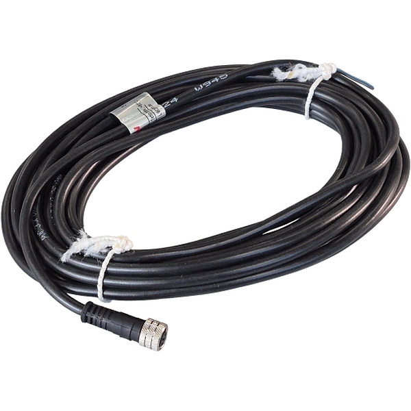 60VAC/75VDC, corrente máxima 4A, temperatura máxima 80oC, comprimento 5M,  grau de proteção IP67