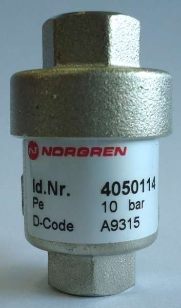 marca: Norgren <br/>modelo: 4050114D-Code A9315 rosca1/8 <br/>estado: nova