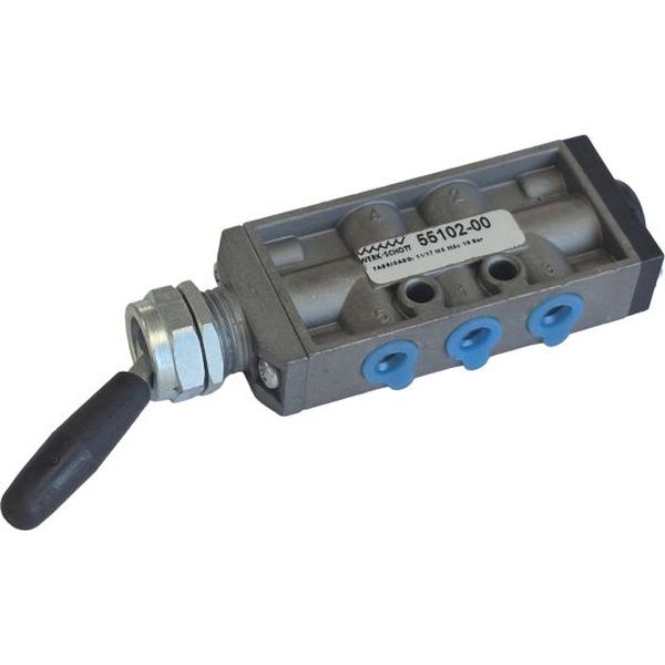 Série 5000, válvula conexão rosca 1/8, válvula com alavanca, retorno mola