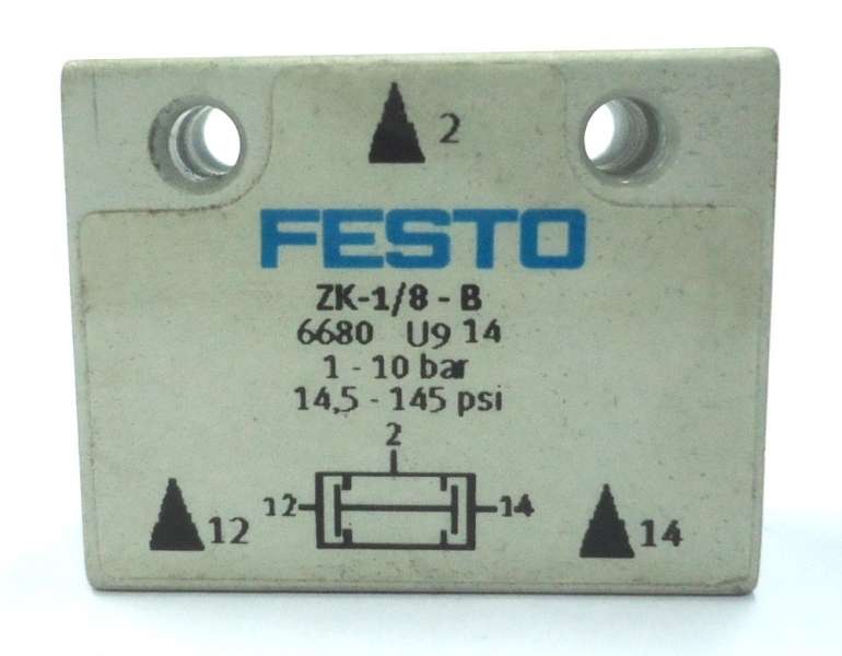 marca: FESTO <br/>modelo: ZK18B 6680 <br/>estado: nova