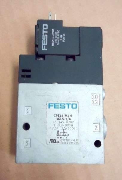 marca: FESTO <br/>modelo: CPE18M1H3GLS14 163145 <br/>estado: seminova