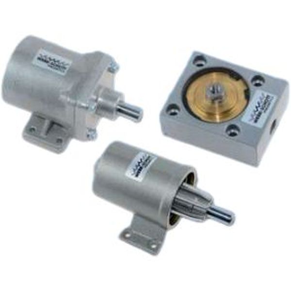 diâmetro de 1” e curso de 25 mm e diâmetro de 2” com cursos de 25 mm e 50 mm e fixação por orelhas na base