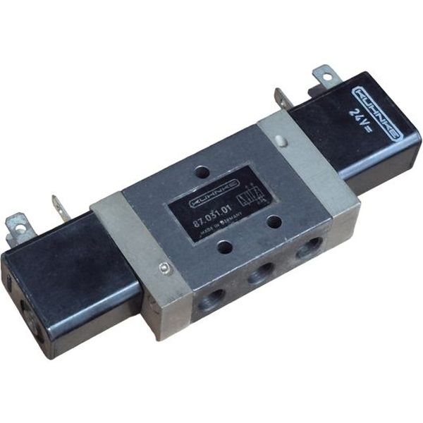 5/2 vias, duplo solenóide, bobina 24V, operação ar comprimido