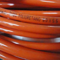 Tubo poliuretano 8.0X5.5 vermelho Tubo poliuretano 8.0X5.5 vermelho
