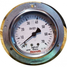 Manômetro REXROTH 70kgf/cm2 com flange seminovo Manômetro REXROTH 70kgf/cm2 com flange seminovo