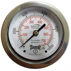 Manômetro WINTERS PFQ913ZRR1R11 700bar 10000psi com StabiliZR Manômetro WINTERS PFQ913ZRR1R11 700bar 10000psi com StabiliZR