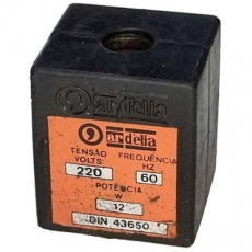 Bobina pneumática ARDELIA 220V 60HZ 12W DIN 43650 usada Bobina pneumática ARDELIA 220V 60HZ 12W DIN 43650 usada