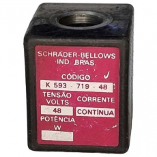 Bobina pneumática SCHRADER BELLOWS K59371948 48V corrente contÃnua usada Bobina pneumática SCHRADER BELLOWS K59371948 48V corrente contÃnua usada