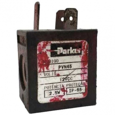 Bobina pneumática PARKER PVN45 12VCC usada Bobina pneumática PARKER PVN45 12VCC usada