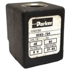 Bobina pneumática PARKER K593724 48/60 8W usada Bobina pneumática PARKER K593724 48/60 8W usada