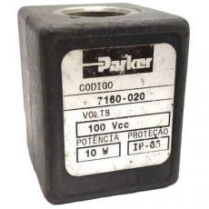 Bobina pneumática PARKER 7160020 100VCC 10W usada Bobina pneumática PARKER 7160020 100VCC 10W usada