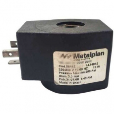 Bobina pneumática METALPLAN 06442 220/240V 50/60HZ 13W seminova Bobina pneumática METALPLAN 06442 220/240V 50/60HZ 13W seminova
