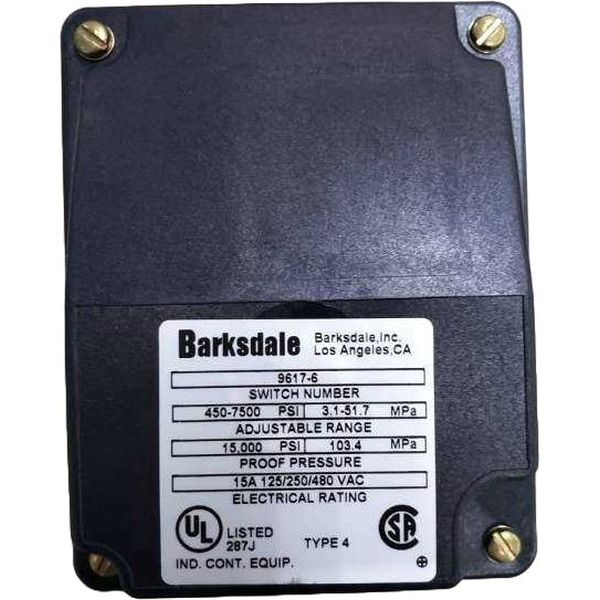 BARKSDALE <br/>96176 <br/>450-7500PSI 3.1-51.7Mpa