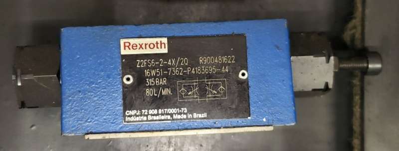 marca: REXROTH <br/>modelo: Z2FS624X2Q 16W517362P418369544 <br/>estado: nunca foi utilizada