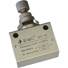 Regulador de fluxo 1/4 QSC-08 Regulador de fluxo 1/4 QSC-08