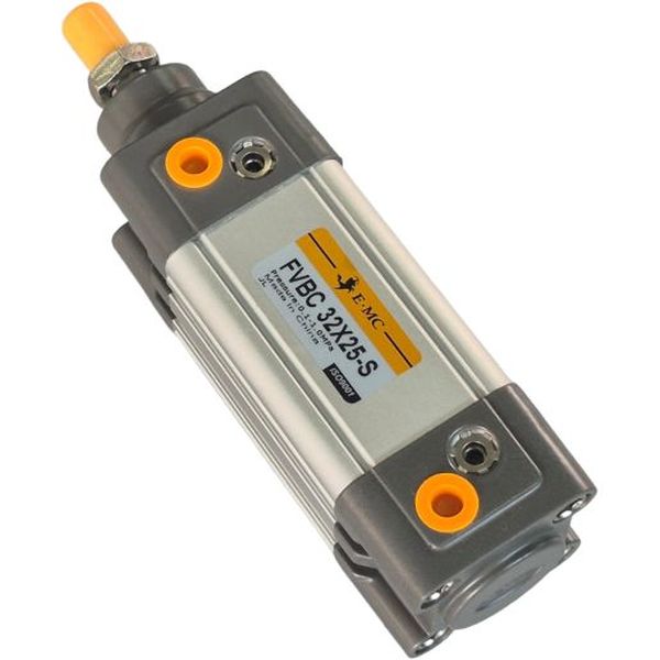 diâmetro 32mm, curso 25mm, dupla ação, êmbolo magnético, duplo amortecimento, pressão de trabalho 0.1~1.0MPa, temperatura de trabalho -20~80oC