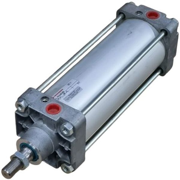 cilindro tirantado, cilindro com tirantes, pistão pneumático, cilindro com diâmetro 100mm e curso 200mm